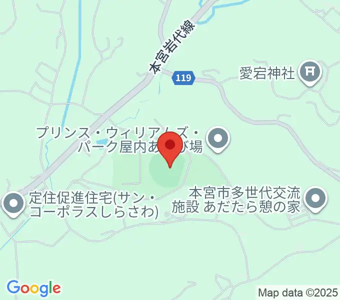 しらさわグリーンパークの地図