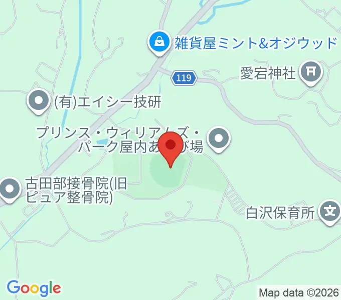 しらさわグリーンパークの地図