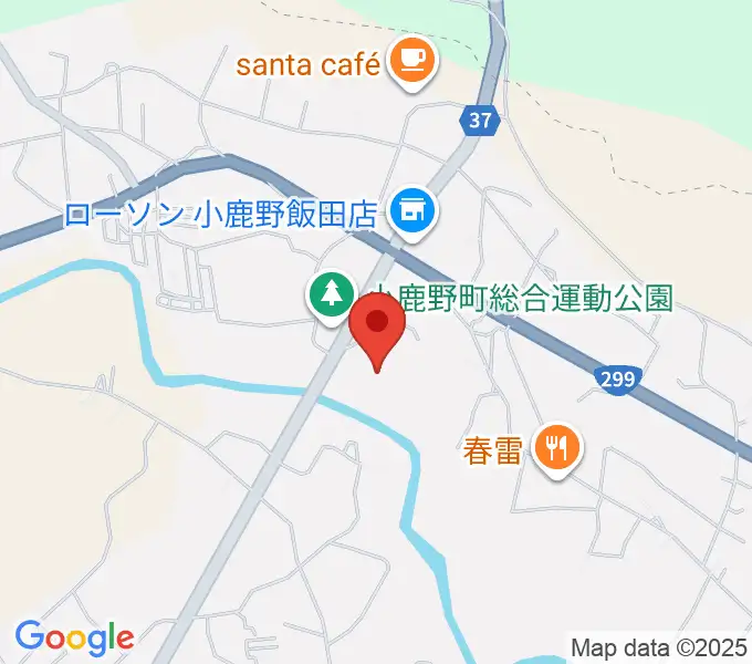 小鹿野町総合運動公園野球場の地図