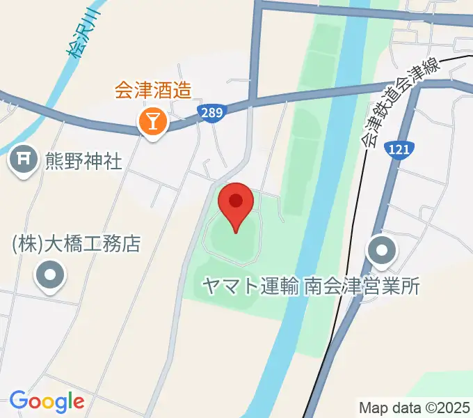 びわのかげ運動公園野球場の地図