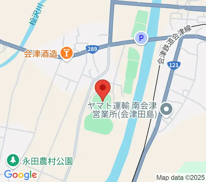 びわのかげ運動公園野球場の地図