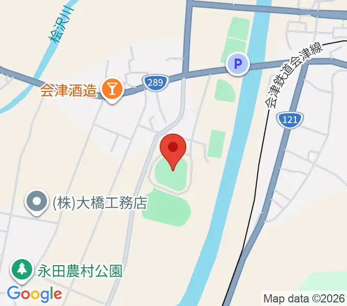 びわのかげ運動公園野球場の地図