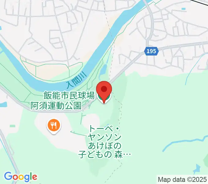 飯能市民球場の地図