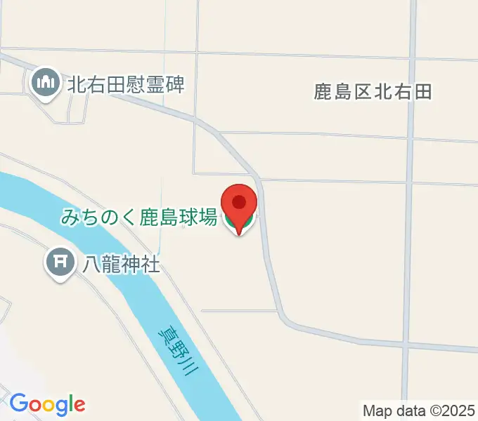 楽天イーグルスみちのく鹿島球場の地図