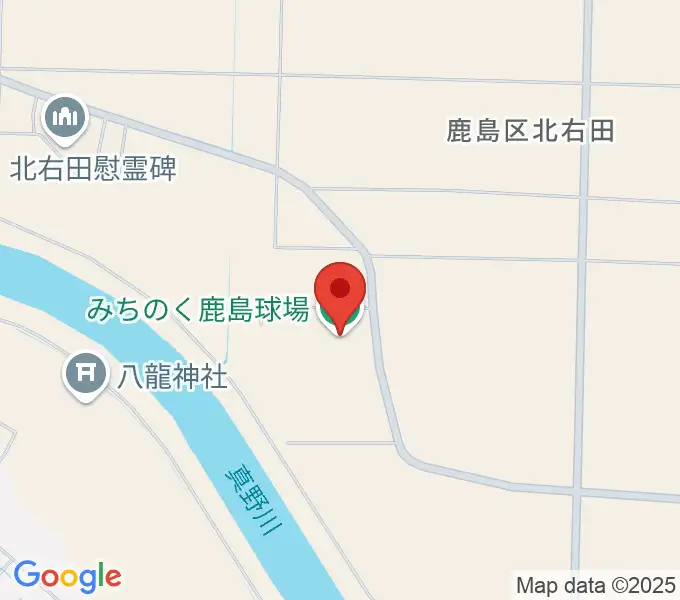 楽天イーグルスみちのく鹿島球場の地図