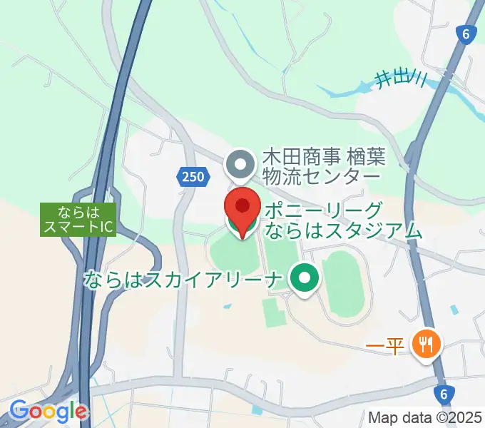 ポニーリーグ NARAHA STADIUMの地図