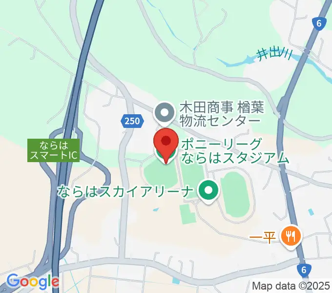 ポニーリーグ NARAHA STADIUMの地図
