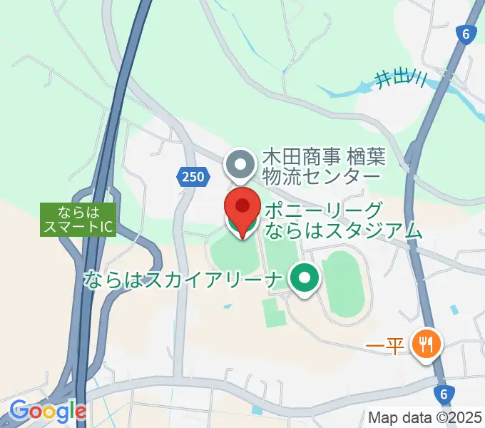 ポニーリーグ NARAHA STADIUMの地図