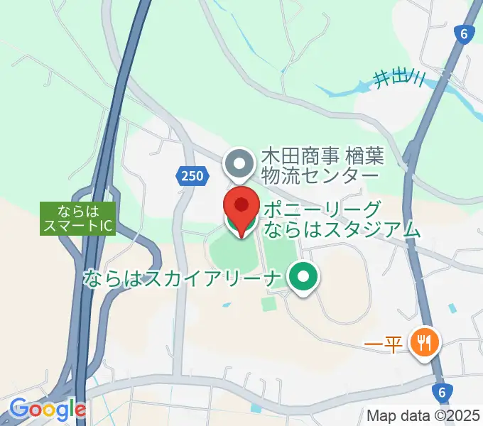 ポニーリーグ NARAHA STADIUMの地図
