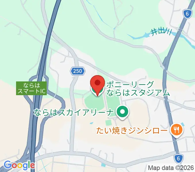 ポニーリーグ NARAHA STADIUMの地図