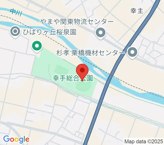 ひばりが丘球場の地図