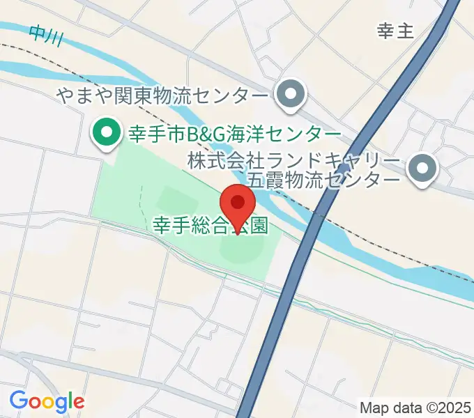ひばりが丘球場の地図
