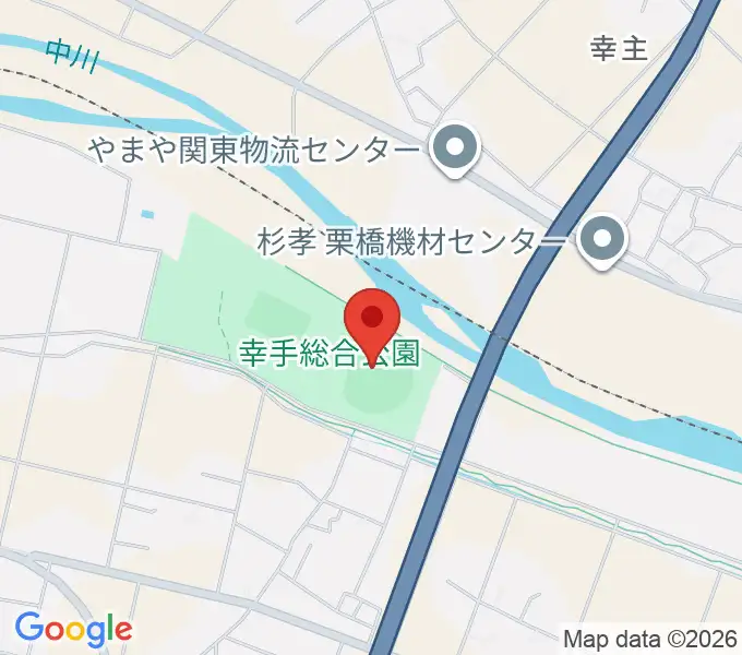 ひばりが丘球場の地図