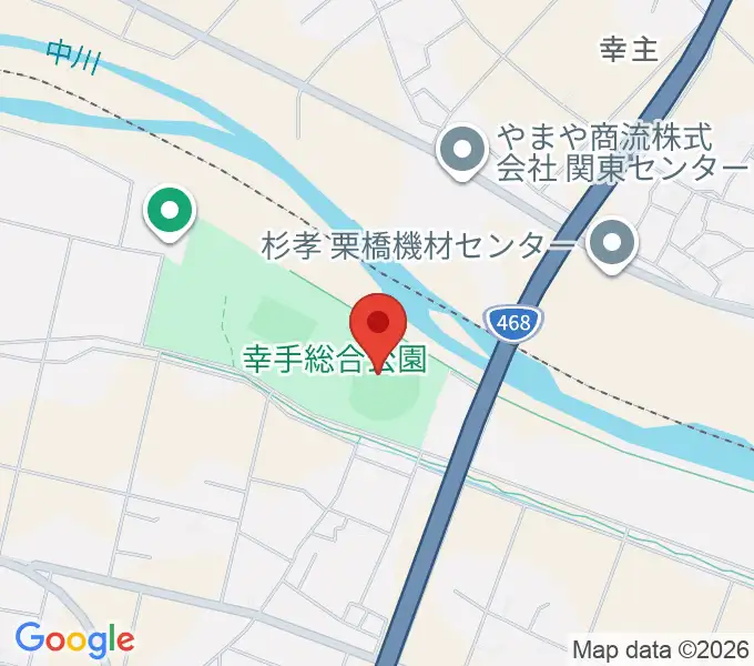 ひばりが丘球場の地図