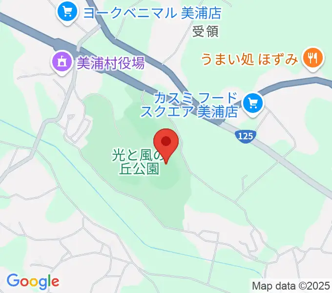 晴天スタジアム美浦の地図
