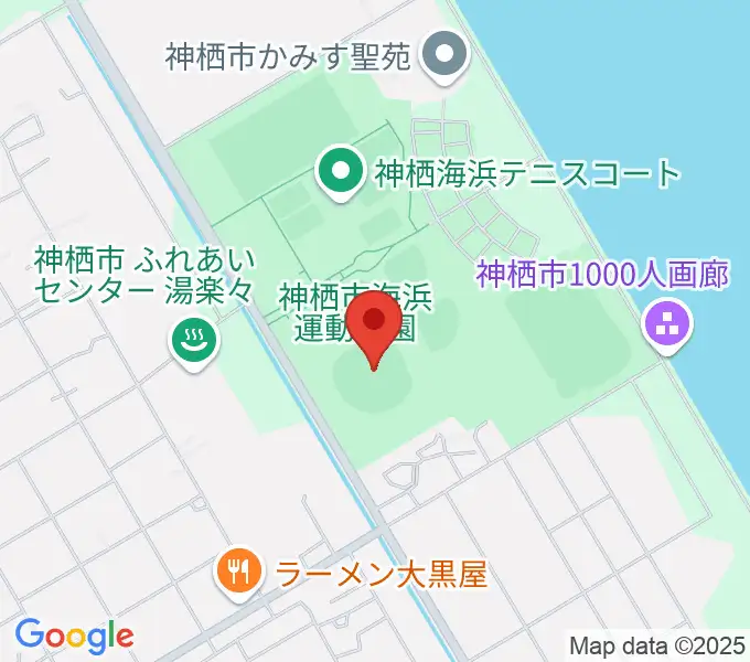 神栖海浜球場の地図