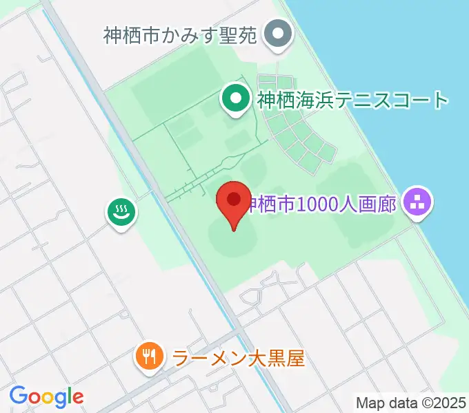 神栖海浜球場の地図
