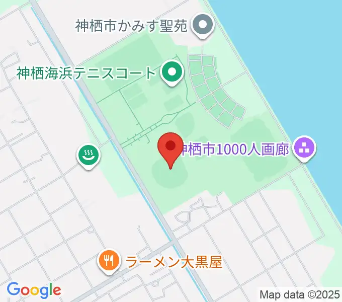 神栖海浜球場の地図