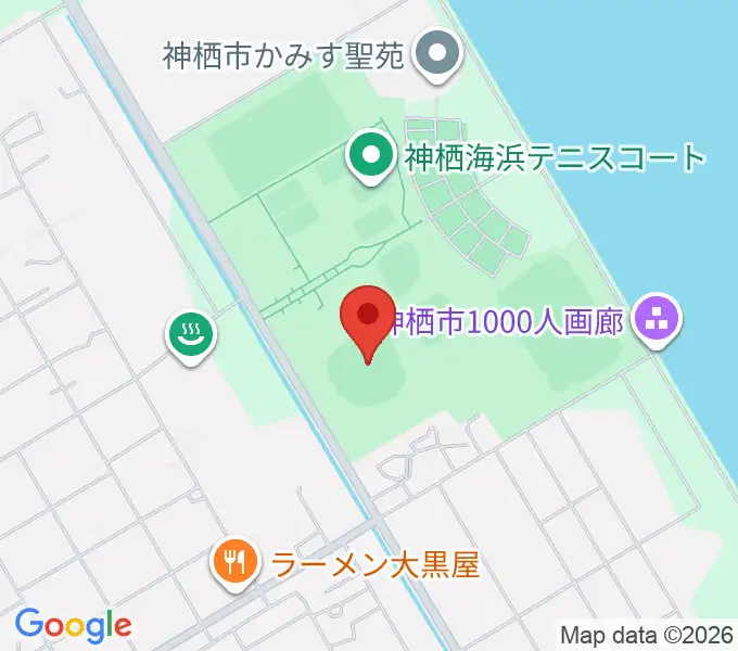 神栖海浜球場の地図