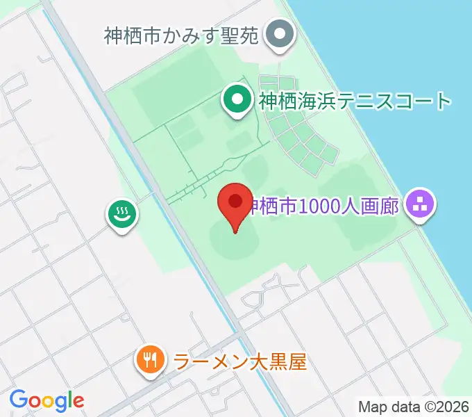 神栖海浜球場の地図
