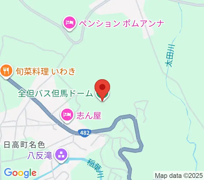 全但バス但馬ドームの地図