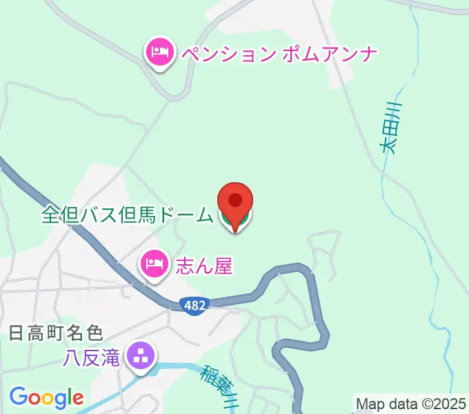 全但バス但馬ドームの地図