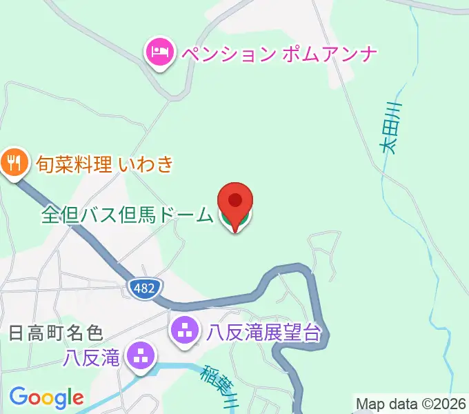 全但バス但馬ドームの地図