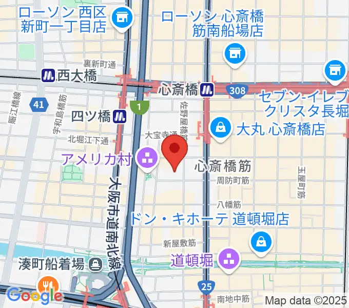 キノシネマ心斎橋の地図