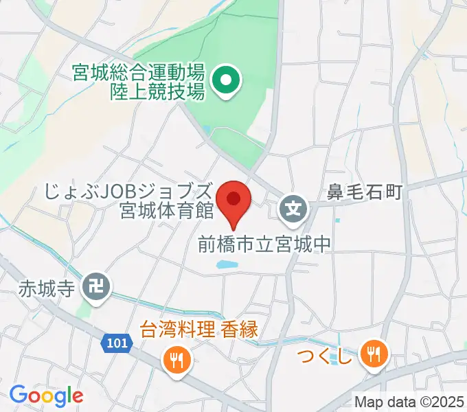 滋野堤水堂宮城体育館の地図