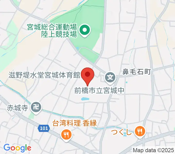 滋野堤水堂宮城体育館の地図