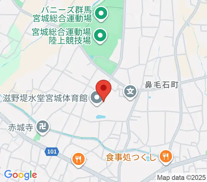 滋野堤水堂宮城体育館の地図