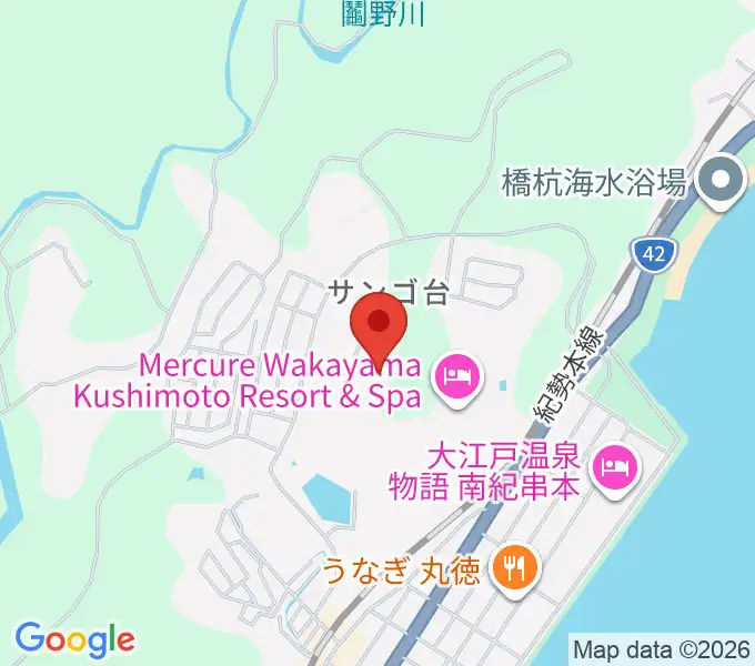 串本サン・ナンタンランド野球場の地図