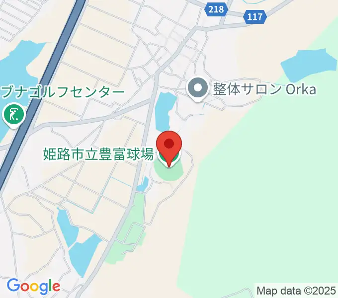 姫路市立豊富球場の地図