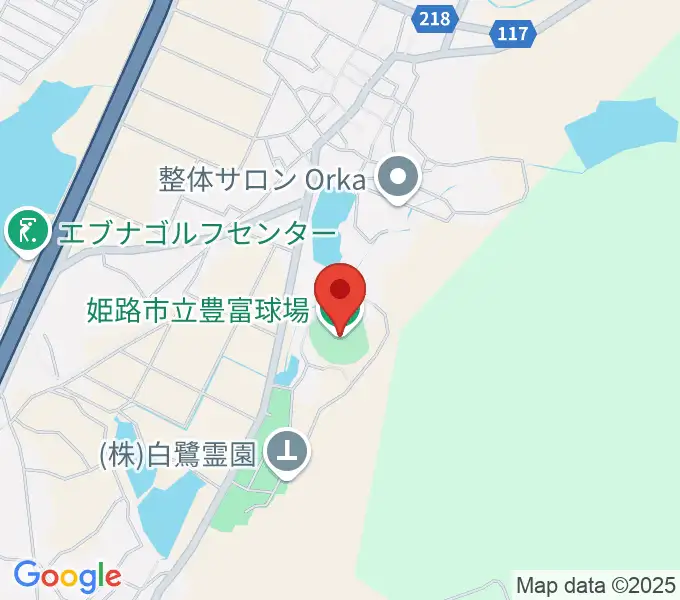 姫路市立豊富球場の地図