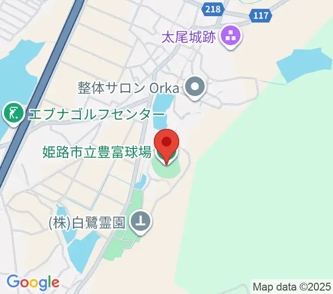 姫路市立豊富球場の地図