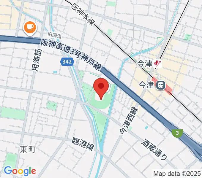 津門中央公園野球場の地図