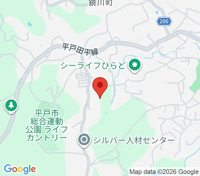 平戸市総合運動公園赤坂野球場の地図