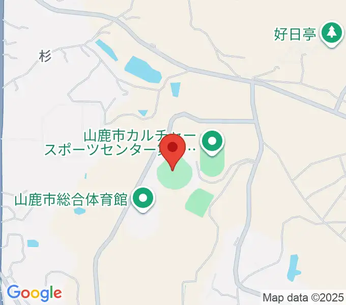 山鹿市民球場の地図