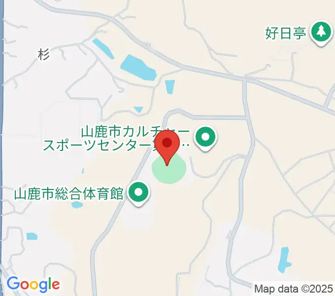 山鹿市民球場の地図