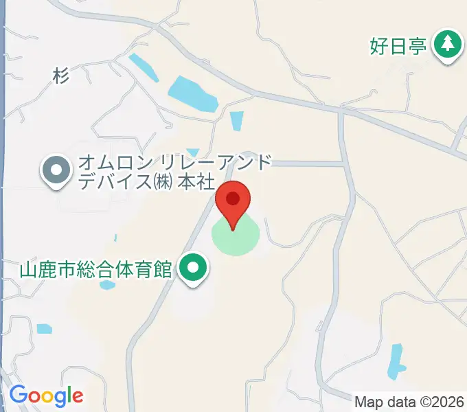 山鹿市民球場の地図