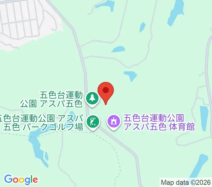 アスパ五色グラウンドの地図