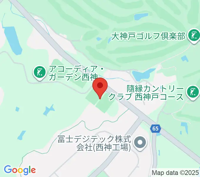 いぶきの森球技場の地図