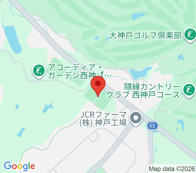 いぶきの森球技場の地図