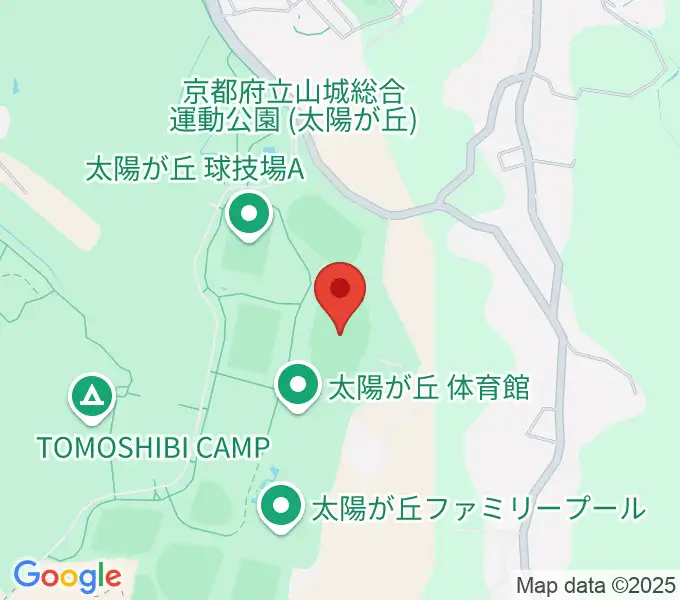 太陽が丘陸上競技場の地図