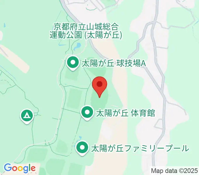 太陽が丘陸上競技場の地図