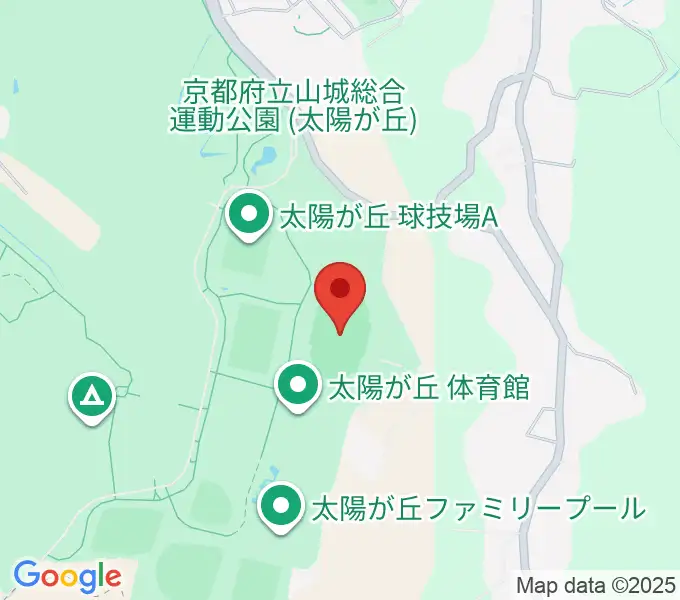 太陽が丘陸上競技場の地図