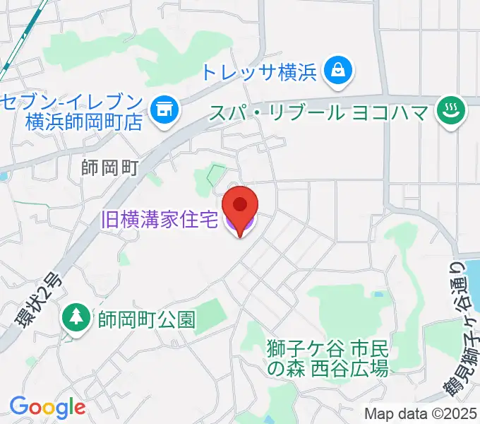 横浜農村生活館みその公園「横溝屋敷」の地図