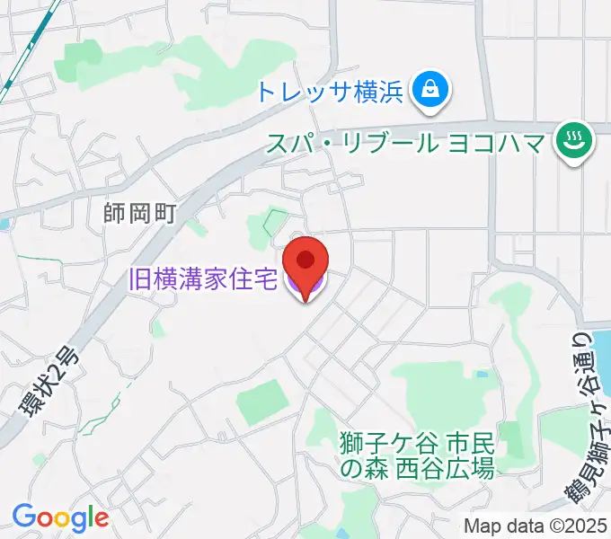 横浜農村生活館みその公園「横溝屋敷」の地図