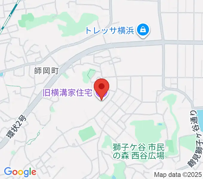 横浜農村生活館みその公園「横溝屋敷」の地図