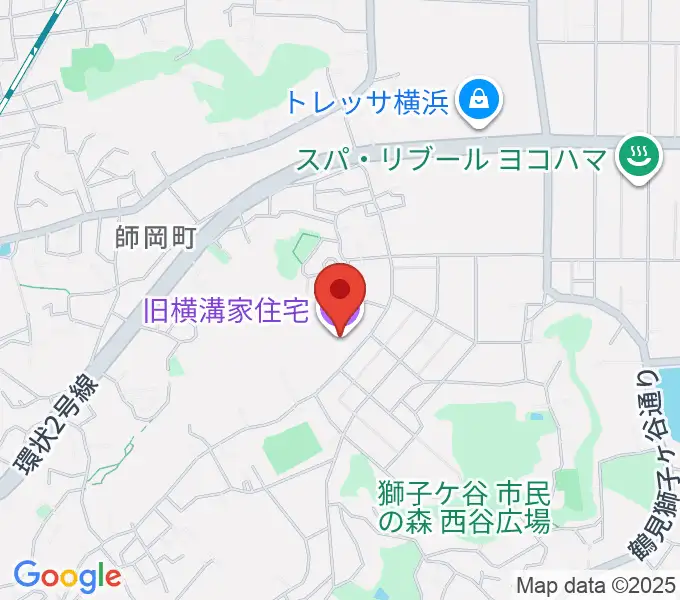 横浜農村生活館みその公園「横溝屋敷」の地図